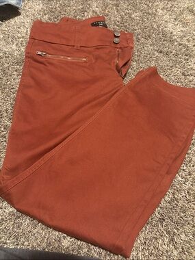 Tinsel Straight-Leg Pants in Rust